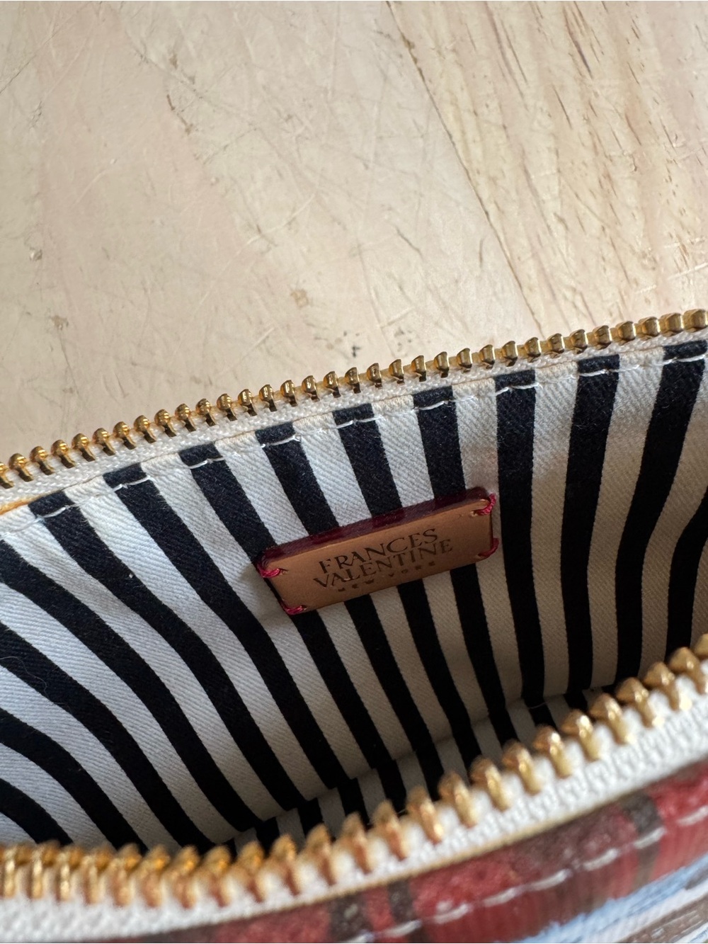 France’s Valentine x Carly Beck Canvas Make Up Bag - Picture 4 of 4